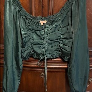 Evolutionary Ruched Crop Top